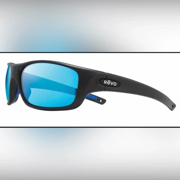 Revo JASPER Black Matte POLARIZED Blue GLASS Lens - Picture 3 of 9
